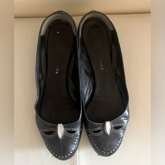 Marc Jacobs leather ballerina flats size 40 US size 9. 5 - Picture 2 of 5